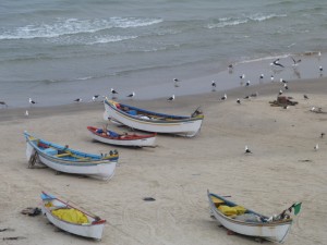 Boote beI Farol de Santa Marta