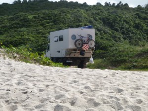 Übernachtung an der Praia do Mola